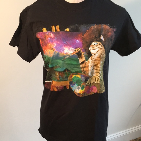 NWOT, Cat painting on easel, - Picture 1 of 4